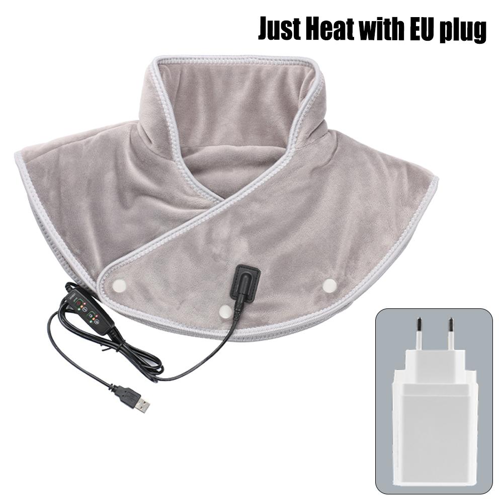 Electric Heating Shoulder Neck Pad Massager Three Gear Hot Compress Cervical Shawl Warmer for Heated Scarf Best Back Relax Brace