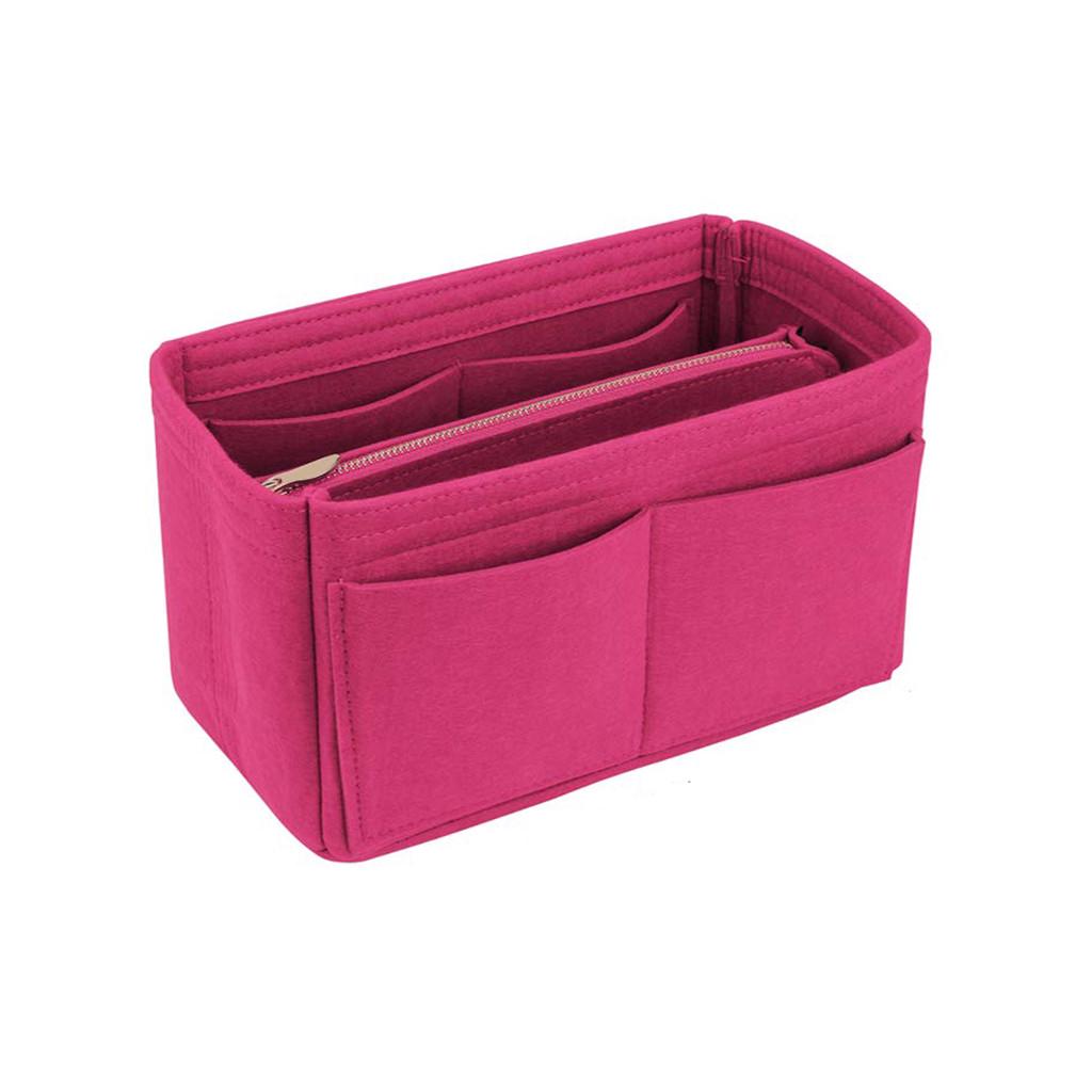 Insert Bag Zipper Multi Pocket Handbag Purse Organizer Holder Makeup Travel