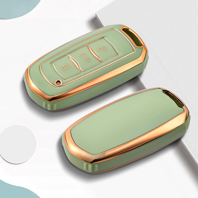 3 Buttons TPU Car Flip Key Case Cover Shell For Geely Atlas Boyue NL3 EX7 SUV GT GC9 Emgrand X7 Borui Auto Holder Accessories