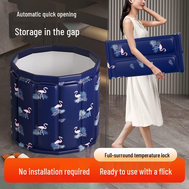 Adult and Child Folding Full Body Bathtub for Home Use with Sauna Function.