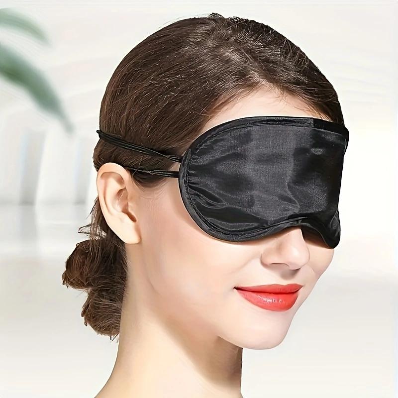 Eye Mask Eyeshade Cover Shade Soft Blindfold Travel Eyepatch, Earplugs, Natural Sleeping Eye Patch Sleep Eye