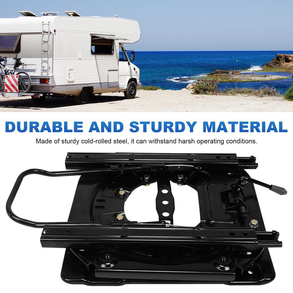 3mm Steel Plate Heavy Duty Seat Swivel Base W/ Slider Rotating Seat Base Car Chair Swivel Base for RV Van Camper Boat Truck Bus