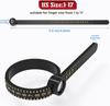 Ring Sizer,  Sizer Measuring Tool, Reusable Finger Size Tape with Magnified Glass, Clear and Accurate Jewelry Sizing Tool 1-17 USA Rings