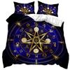 Sun and Moon Duvet Cover Twelve Constellations Duvet Cover Universe Theme Bedding Set for Kids Boys Girls Teens Gifts Room Decor
