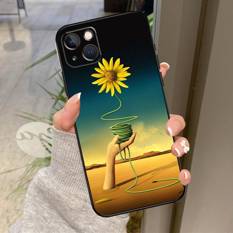 Salvador Dali Gemälde Handyhülle Für iPhone 16 Pro Max 14 11 12 13 15 Pro Max Mini XR 16e 15 16 Plus Rückseite