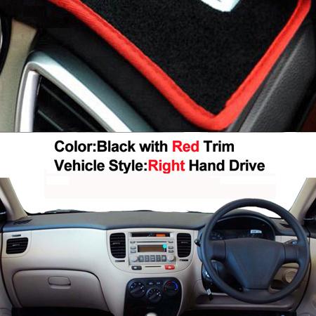 Car Dashboard Cover Dash Mat Carpet For Kia Rio New Pride Rio5 JB 2005 – 2011 LHD RHD 2 Layers Sunshade 2006 2007 2008 2009 2010