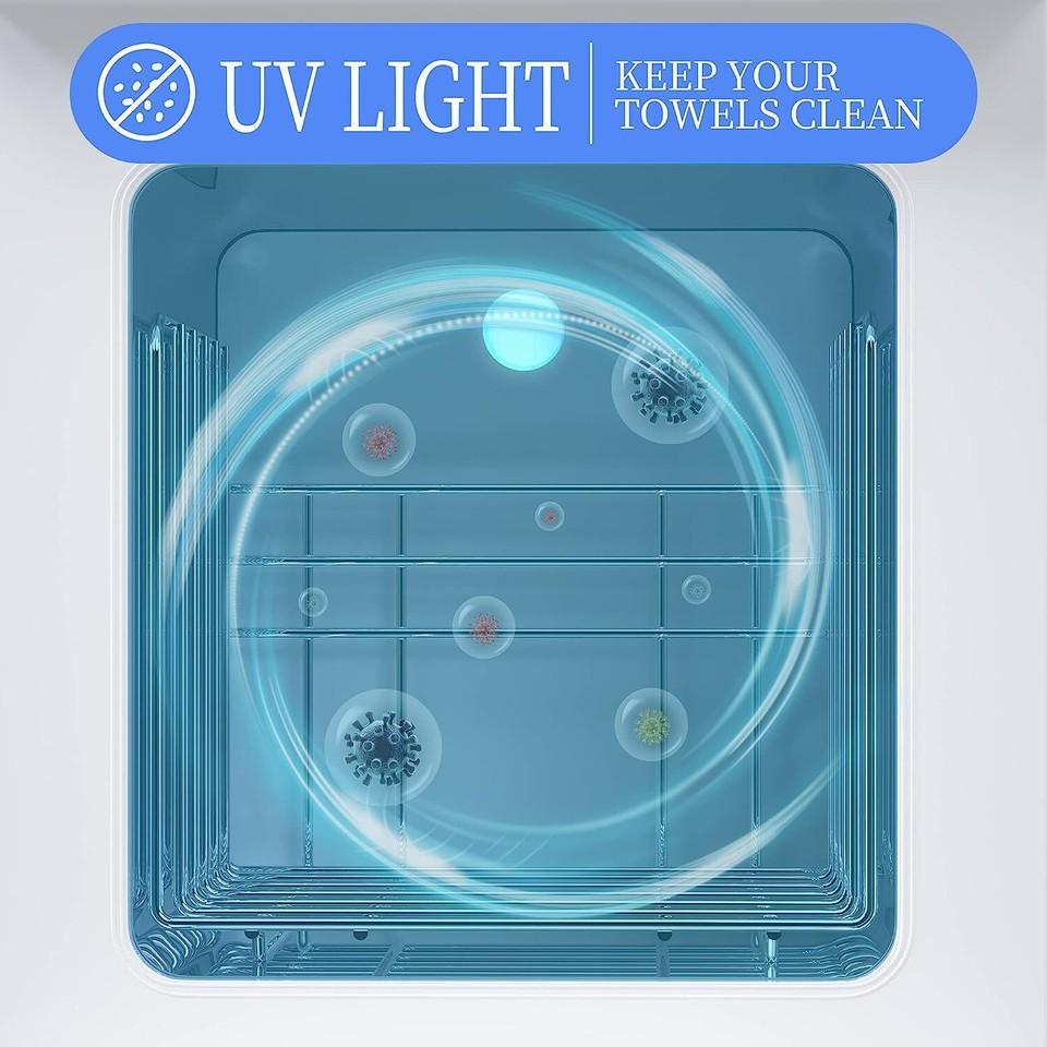 5L Hot Towel Warmer Cabinet UV Sterilizer Box Facial Salon Beauty Skin Care