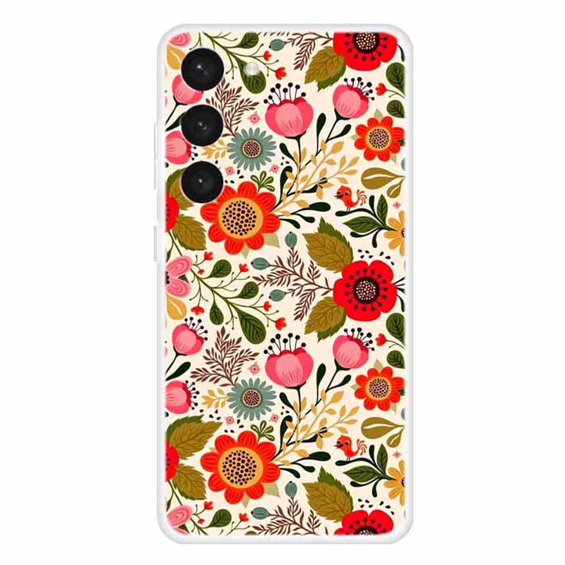 

Чехол для телефона с рисунком для Samsung Galaxy S23, мягкая защитная крышка из ТПУ Colorful Flowers