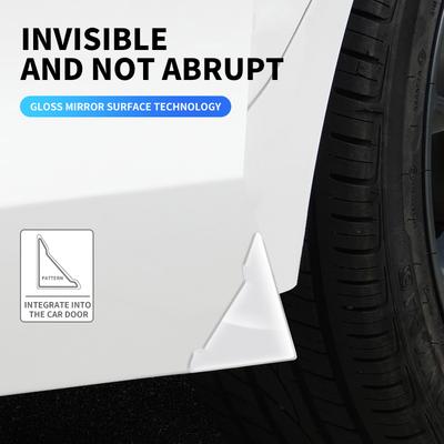 2 Pcs Car Door Corner Cover Bumper Transparent Collision Anti-scratch Protector For Volkswagen Tharu Polo T5 GTI Tiguan R-Line