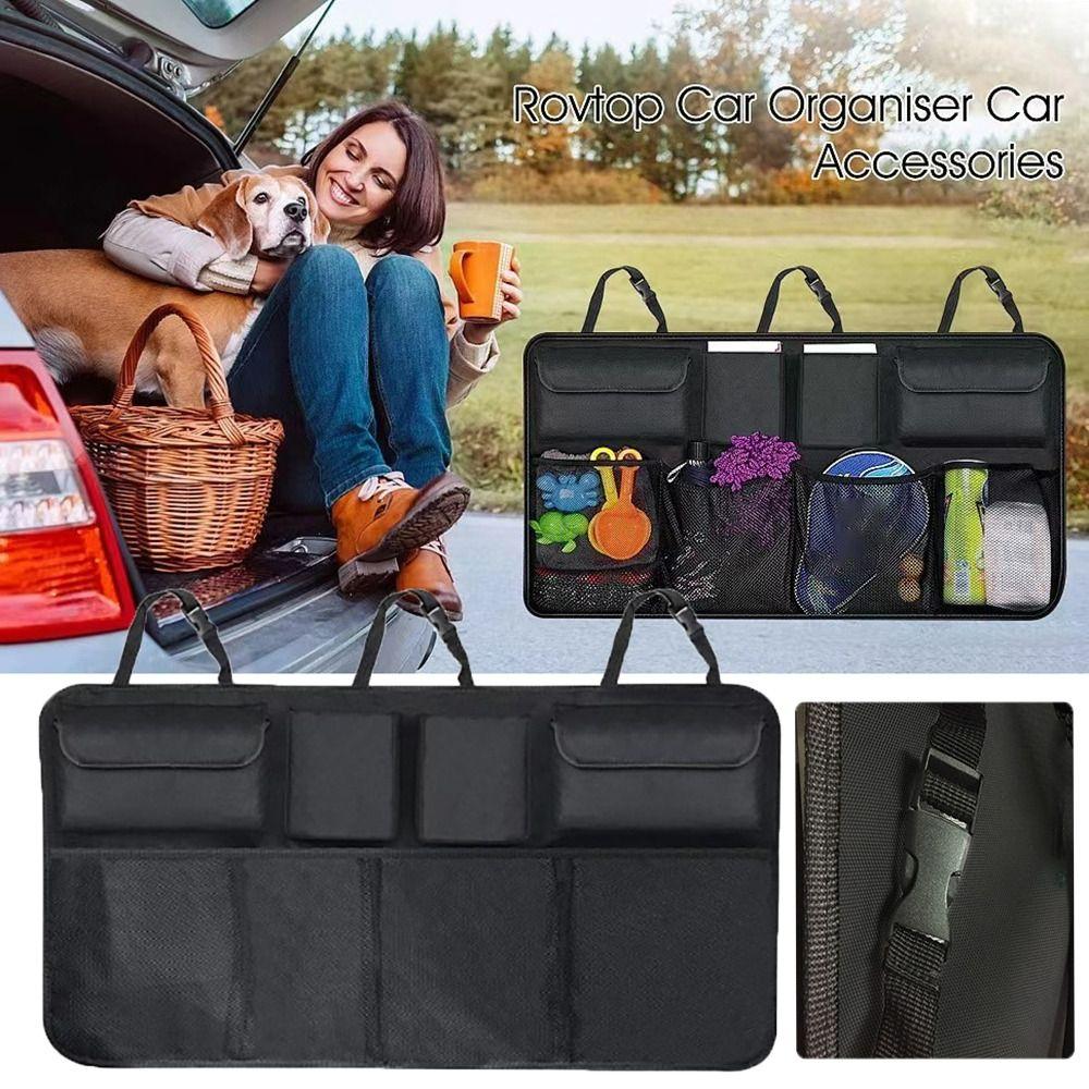 High Capacity Backseat Storage Bag Adjustable Auto Seat Back Hanging Organizer  Universal