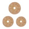 Natural Rattan Coasters Hand-woven Kitchen Decoration Accessories