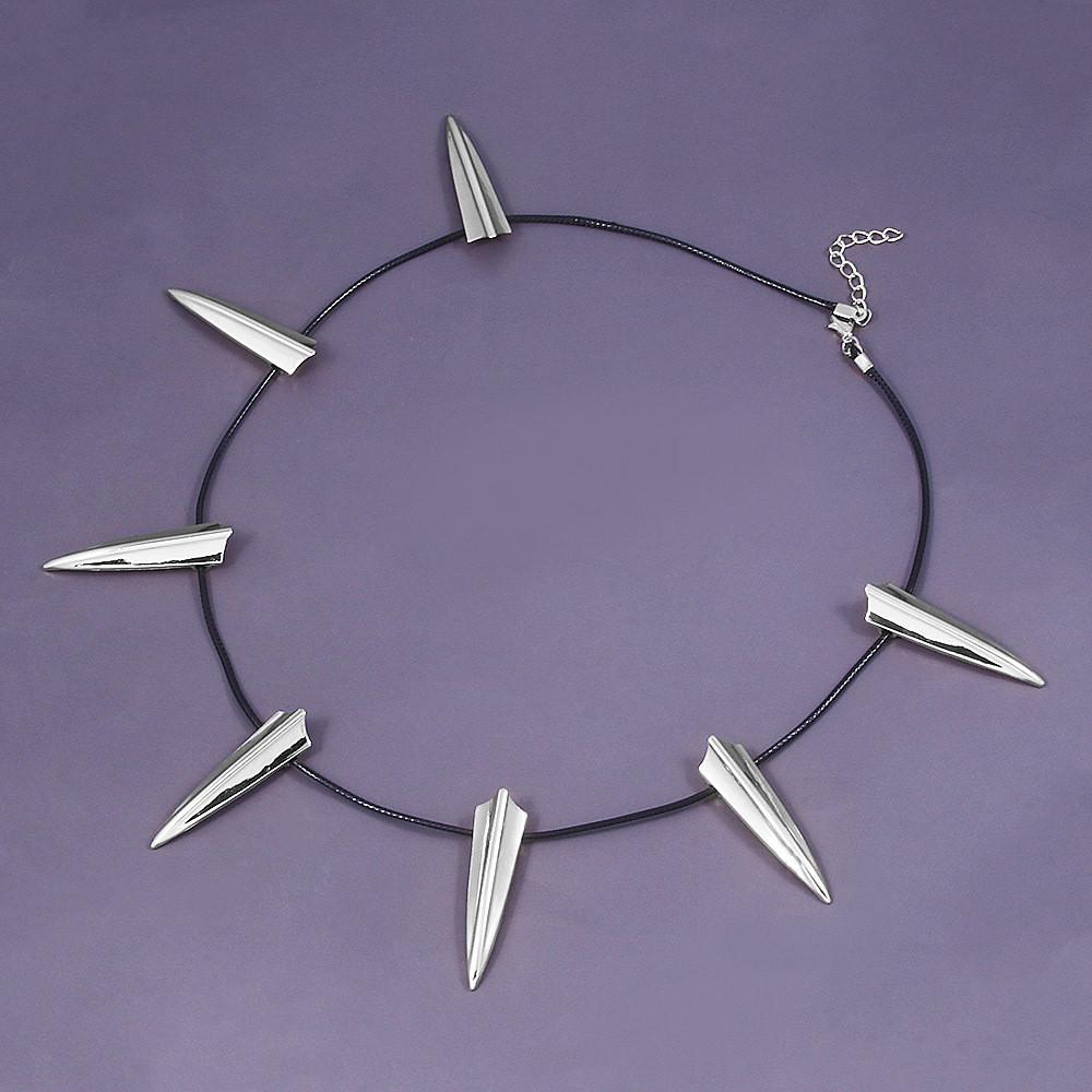 Elegante collar de aleación inspirado en Pantera Negra para hombres y mujeres
