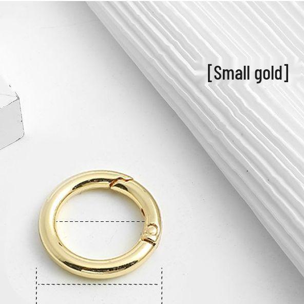 Runder Metall-Federverschluss Schlüsselanhänger für Taschen und Accessoires