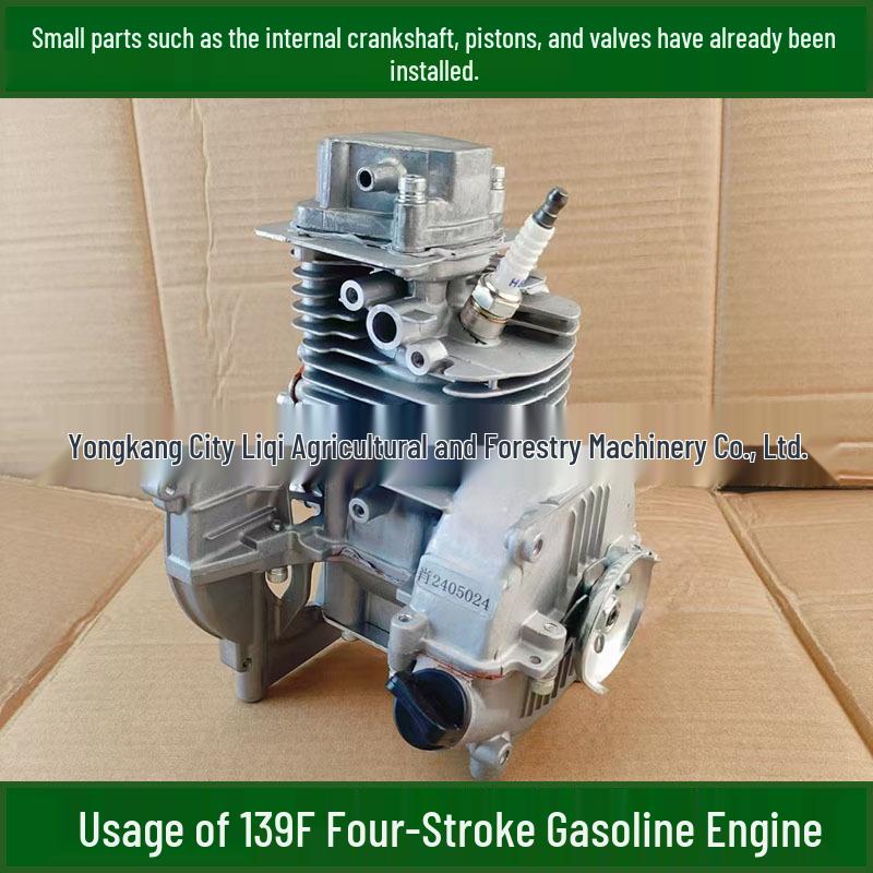 139F Four-Stroke Engine Assembly: Crankcase, Cylinder, Piston Ring, Crankshaft, Valve - Lawnmower Power Accessories