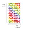 6 Sheets Colorful Stickers Pack Mini Star Heart Dots Self-adhesive Paper Marker Notes Decoration for Diary Album Reward