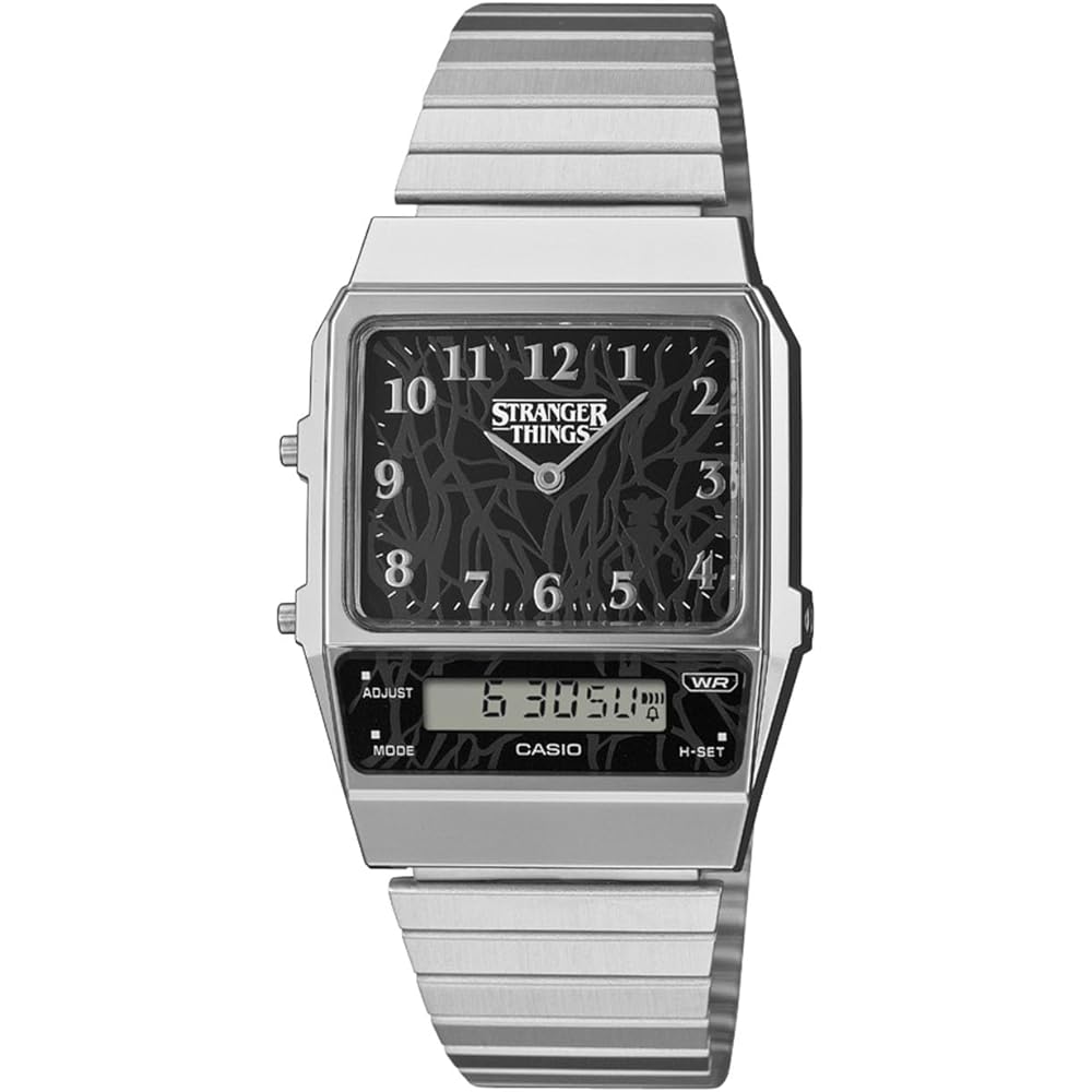 

Класичний годинник Casio [Офіційний японський продукт] Модель співпраці Stranger Things AQ-800EST-1AJR Унісекс Чорний