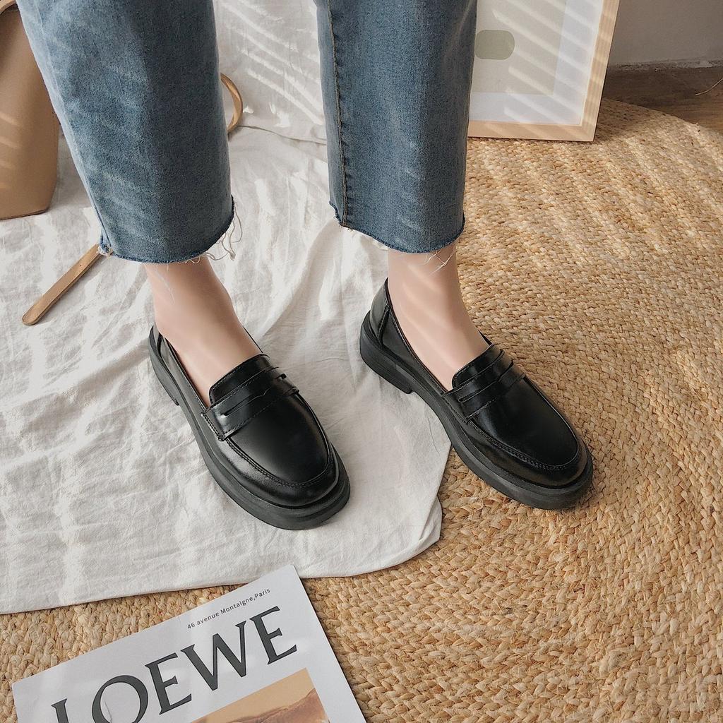 Xiaoxiangfeng single shoes women's shoes 2025 new spring and autumn loafers platform heel thick heel British style small leather shoes