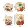 1Pc Transparent Toy Storage Basket Building Blocks Plush Toys Large Capacity Multifunctional Storage Box Home Storage Organizat