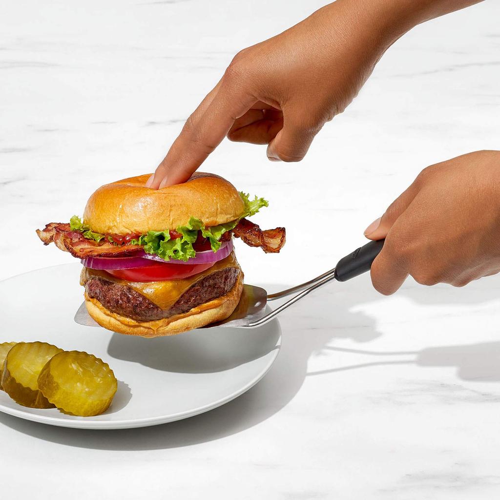 OXO Stainless Steel Soft Turner Thin and easy to dishwasher - use, safe.