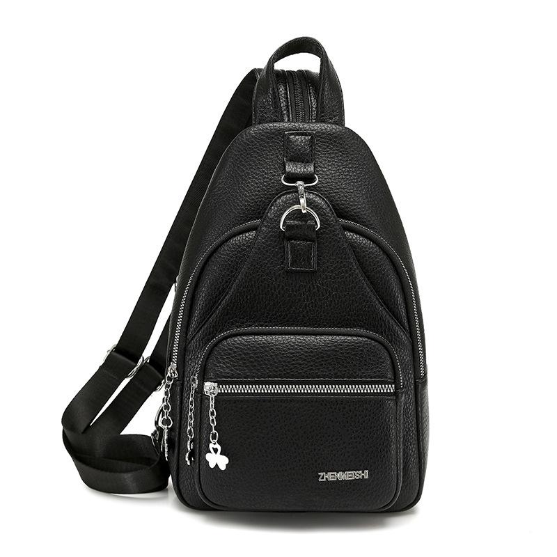 Schoolbag Women's Fashion Breast Bag Crossbody Bag Women's High-end Chest Bag Casual Multi-purpose Backpack Women's One