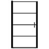 VidaXL Duschtür Hartglas 100 x 178 cm Schwarz
