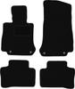 Černé sametové podlahové rohože pro: Mercedes GLC X253 SUV (2015-)