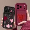 Shockproof Phone Case For iPhone 17 Pro Max Case iPhone 16 15 14 13 Pro Max 11 17e 16e Love Hearts Print Soft Silicone Bumper Cover