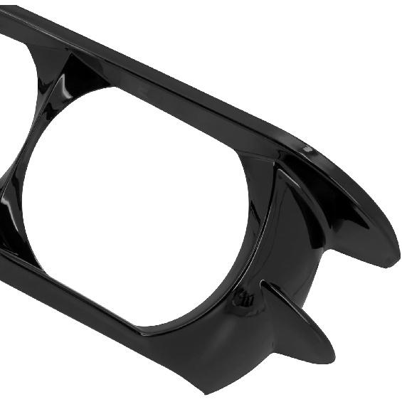 HDBUBALUS Motorcycle Headlight Trim Ring Cover Dual Headlamp Bezel Fit for Harley Road Glide 2015-2023 Vivid Black