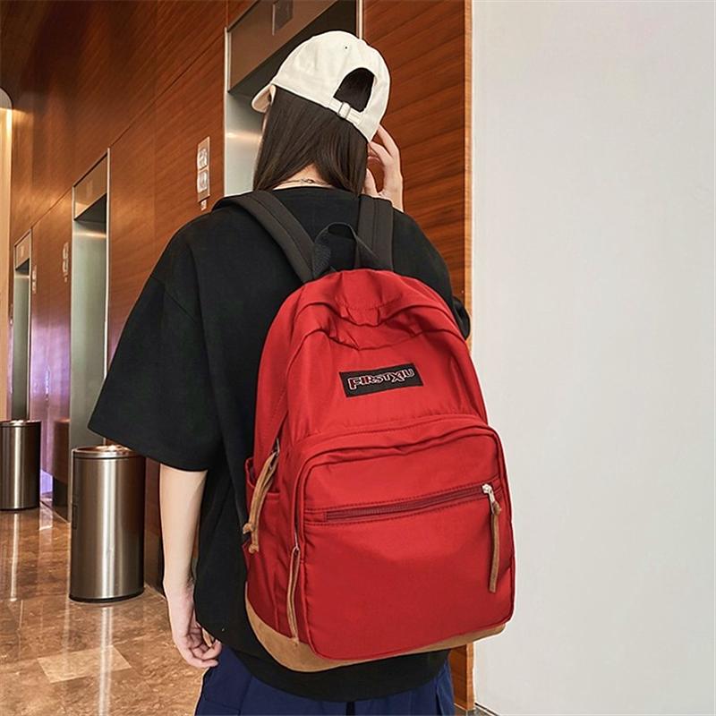 Herren einfacher Rucksack Herren Computertasche Junior High School High School Student Büroangestellter Freizeitrucksack Reisetasche