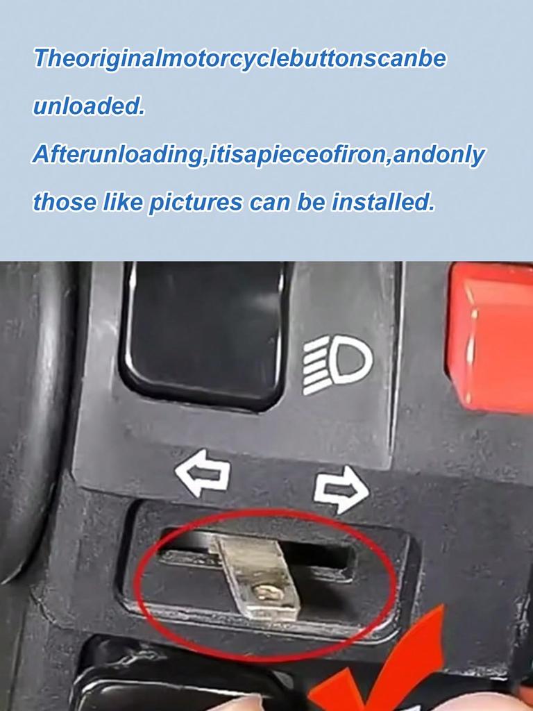 Aluminum Motorcycle Switch Button Cover, Universal (Turn Signal/Headlight Key Cap), Aluminum Alloy Shell Decoration, Fits Motorc