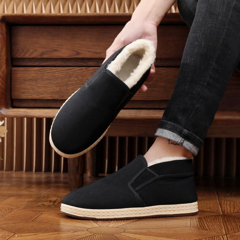 Cotton shoes, cloth shoes, winter fleece warmth, cotton thickening, lightweight cotton shoes
