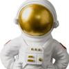 -Resin Statue Space Figure Spaceman Figurine Ornament Sculpture for Kids Room Bookshelf ,Bedroom,