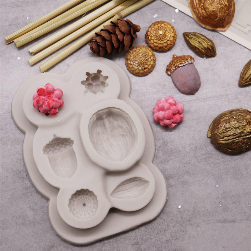 Nut Cake Mold Decorating for Sugar Chocolate Molds DIY Cookie Christmas Decoration Fondant Cake Tools