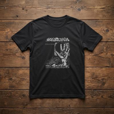 Dystopia Hand Illustration Shirt, Heavy Metal Style Apparel, Grunge Underground Music Fan Top, Unisex
