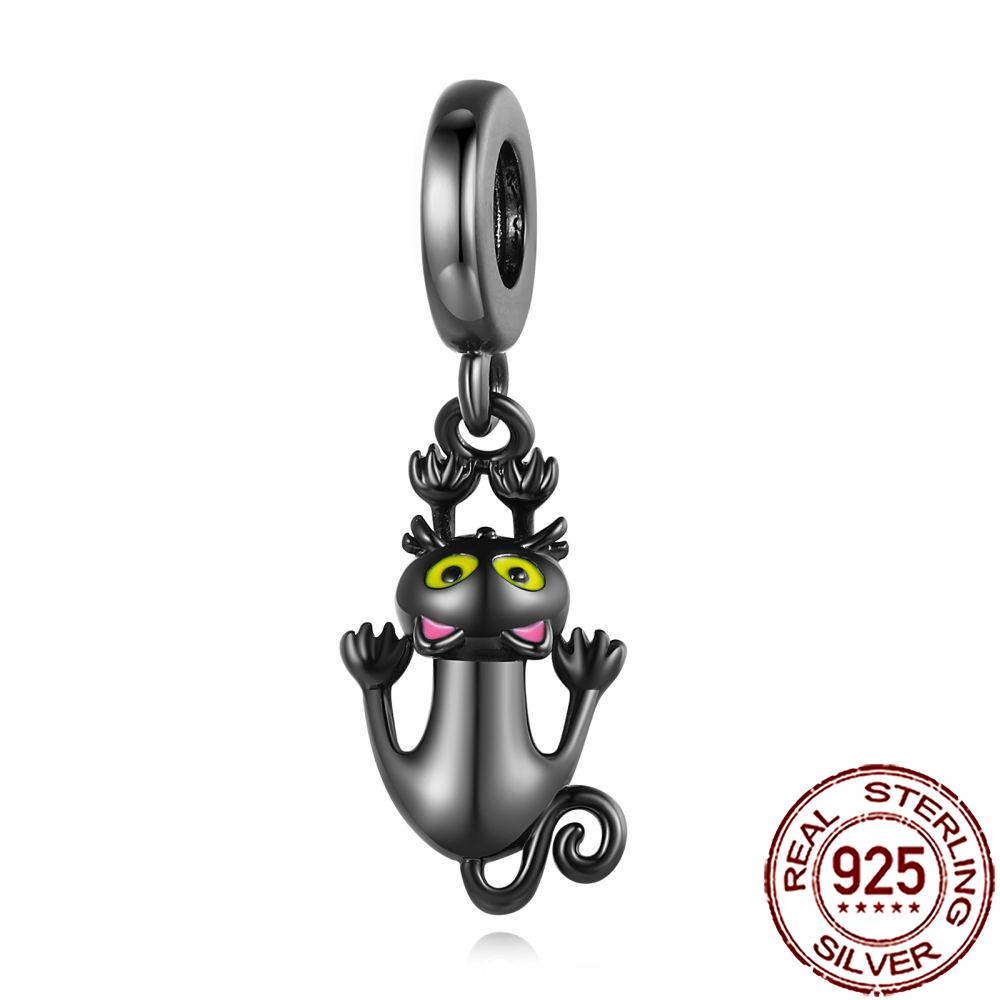 New Charms Copper Cat Dog Flamingo Chameleon Axolotl Animal Beads Fit Bracelet Necklace Women Diy Jewelry