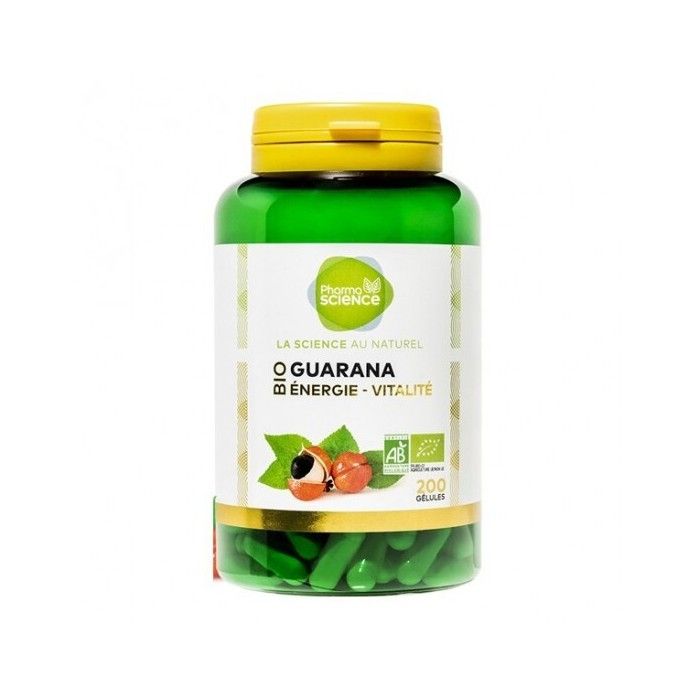 Pharmascience guarana bio énergie vitalité 200 gélules