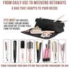 2-in-1 Hair Tools Travel Bag For Flat Irons, Straighteners, Curling Iron, And Haircare Accessories, With Interior Pockets