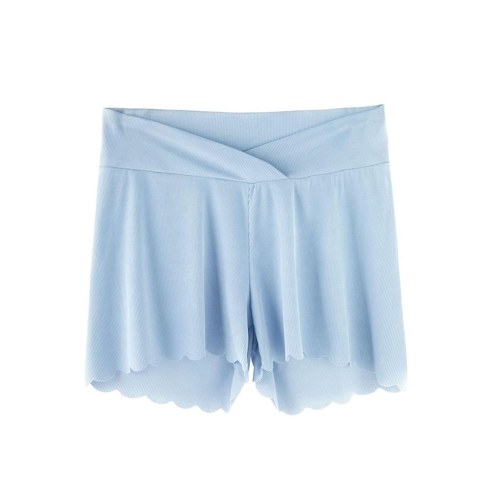 Leggings Maternidade Tamanho Grande Anti-Exposição Seda Gelo - Estilo Verão