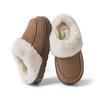 Men's cotton slippers autumn and winter new indoor home non-slip wool slippers outer wear plush warm thick-soled household cotton shoes