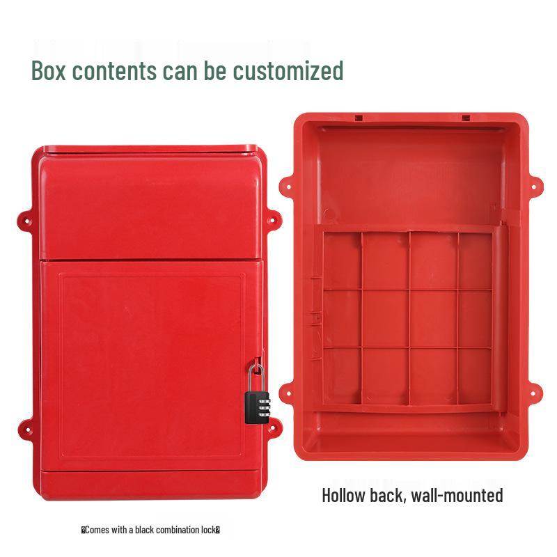 Compact Wall-Mounted Lockable Plastic Box for Mail, Complaints, Suggestions, and Milk