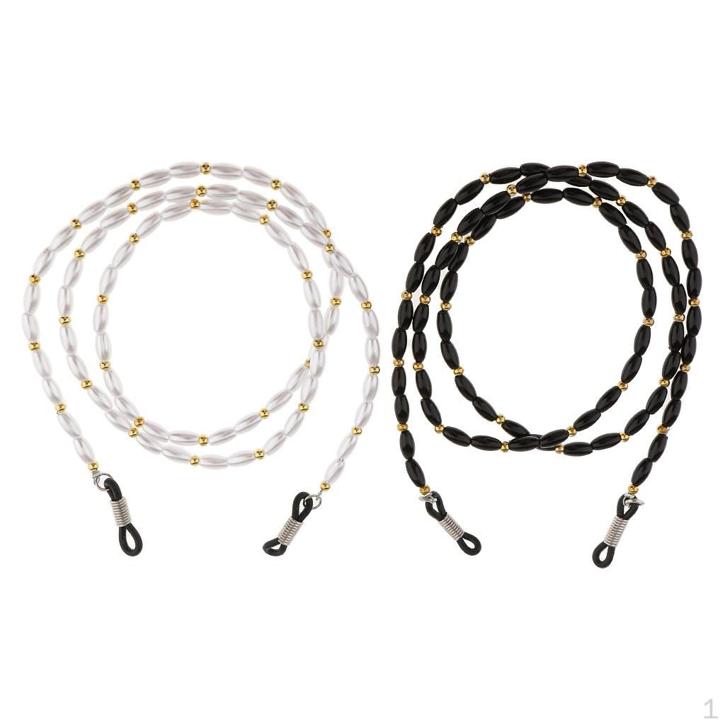 2 Pcs Glasses Cord Holder Necklace Sunglass Neck Strap
