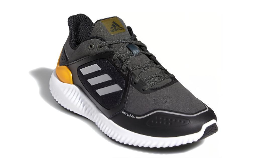 Adidas Climawarm Bounce J Abrasion Resistant Low top Running Shoes Black White Yellow Teenagers FV8209