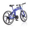 1:8 Mini Alloy Bicycle Model Diecast Metal Finger Racing Mountain Bike Folded Cycling Ornaments Collection For Children