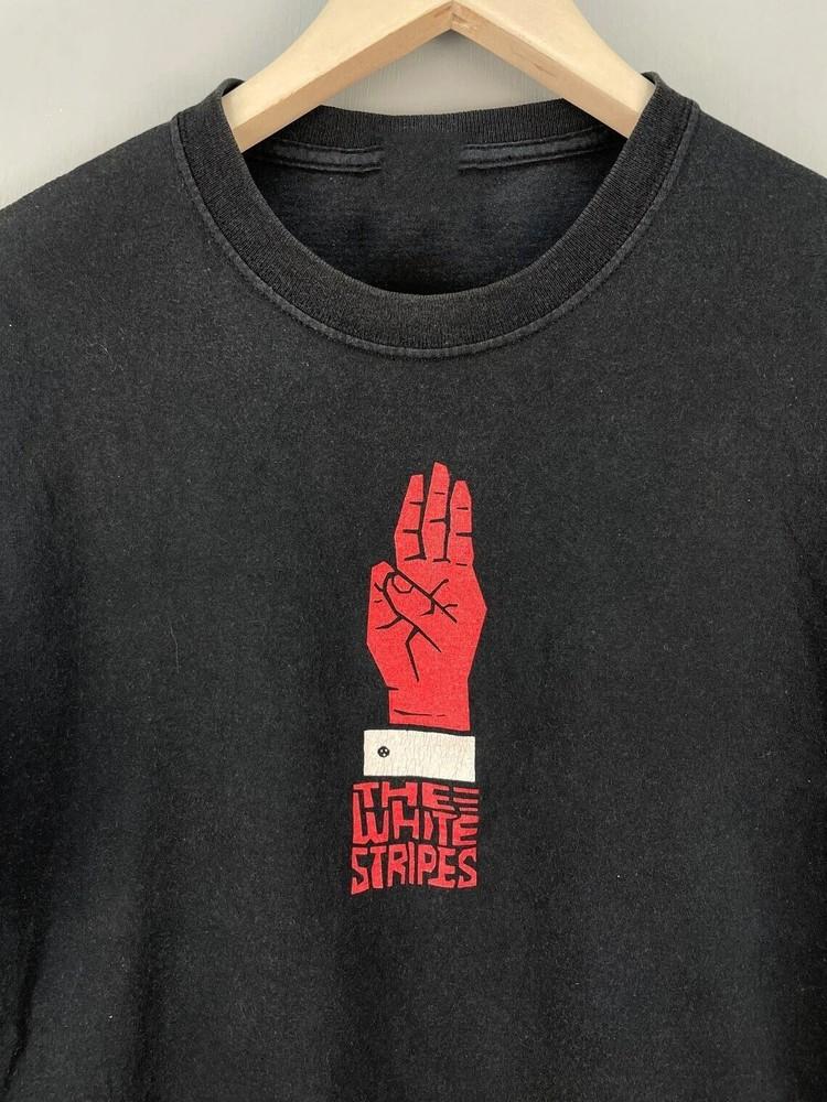 Хлопковая футболка группы The White Stripes Полный размер S-5XL AR1426 Унисекс футболка L