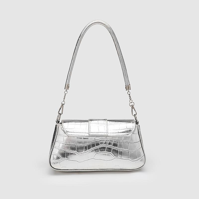 Underarm Bag Maillard Retro Bag Hardware Lock Buckle Bag Commuting Fashion Versatile Crossbody Bag