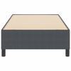 Platform Bed Frame Dark Gray 80 x 200 cm Cord Fabric