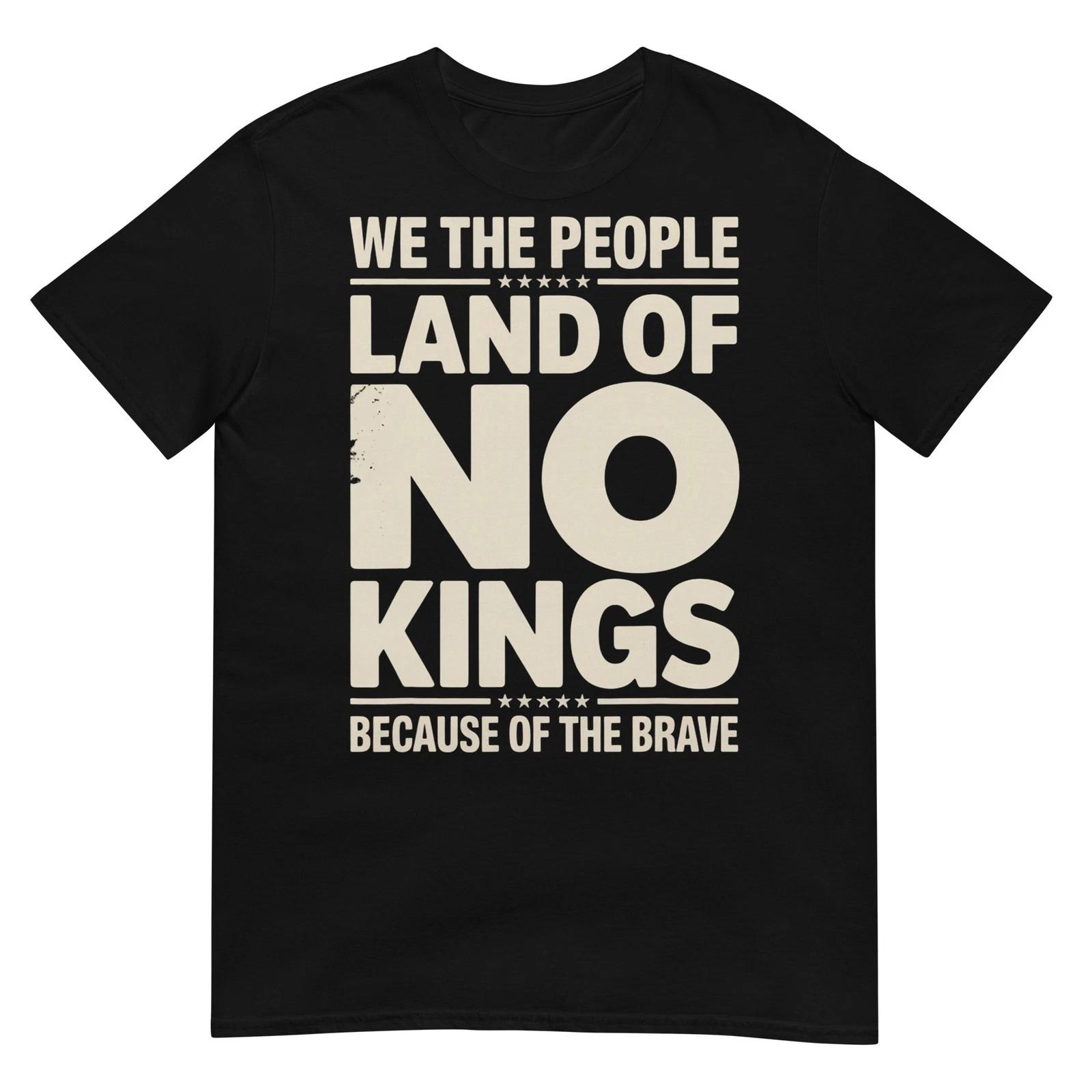 America Vintage No Kings Day Because of The Brave T-Shirt M