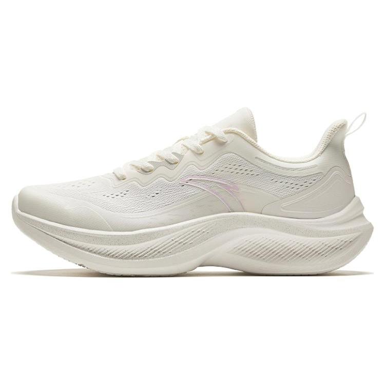 Anta Cushioning Lightweight Low Top Training Running Shoes Women's Ecru