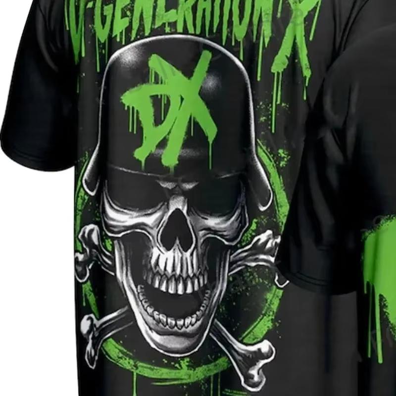 Harajuku Trendy Wrestling Star D-Generation 3D Print Short-sleeved T Shirt Men Women Summer Tops Oversized Quick-Drying Cloths