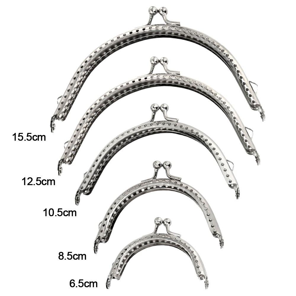 Plånbokslås Ramväska Kyss-lås Vintage Metallplånboksram för DIY Hantverk Plånboksväskframställning